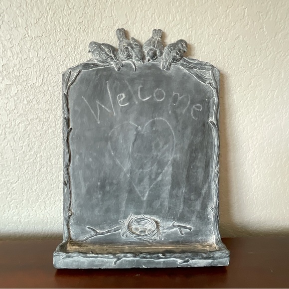 Bird Note Board Chalkboard Wall Decor Home Decoration Blackboard 14”x9 3/4” - Picture 1 of 10